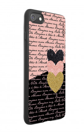 Apple iPhone 7/8 White Two-Component Cover - Hearts on words