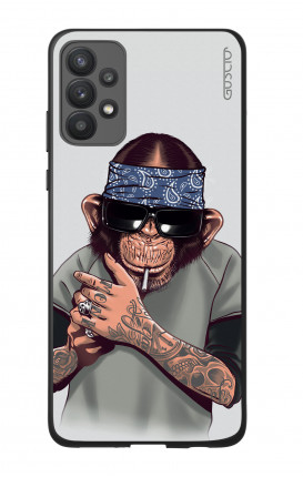 Samsung A32 4G Two-Component Cover - Chimp with bandana