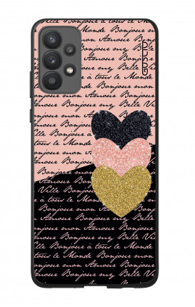 Samsung A32 4G Two-Component Cover - Hearts on words