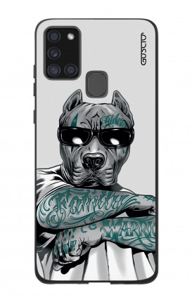Case Bicomponente Samsung A21s - Pitbull tatuato