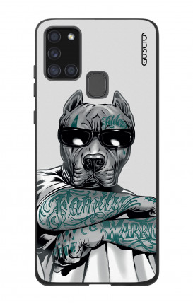 Samsung A21s Two-Component Cover  - Tattooed Pitbull