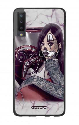 Cover Bicomponente Samsung A7 2018 - Pin Up Chicana in auto