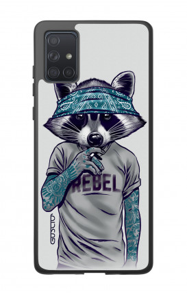 Samsung A71 Two-Component Case - Raccoon with bandana