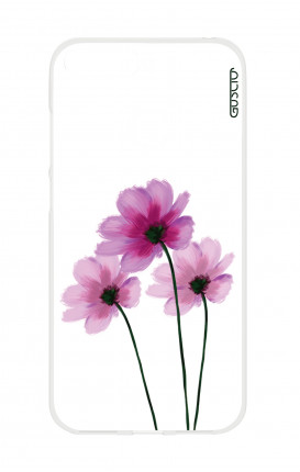 Cover HUAWEI P SMART - Flowers on white