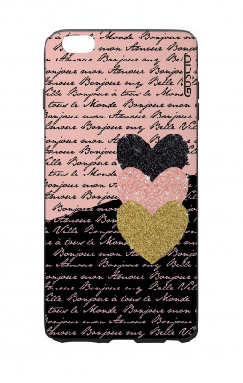 Apple iPhone 6 WHT Two-Component Cover - Hearts on words