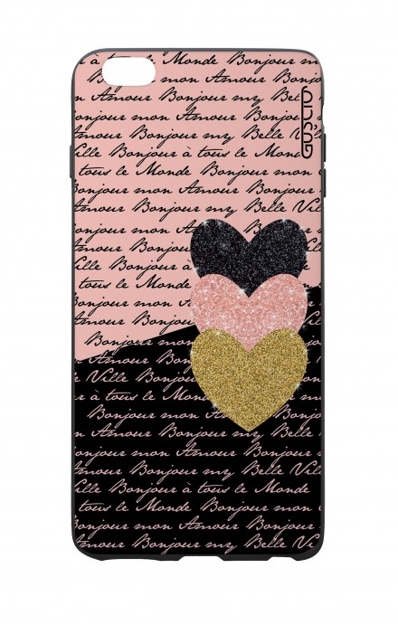Apple iPhone 6 WHT Two-Component Cover - Hearts on words
