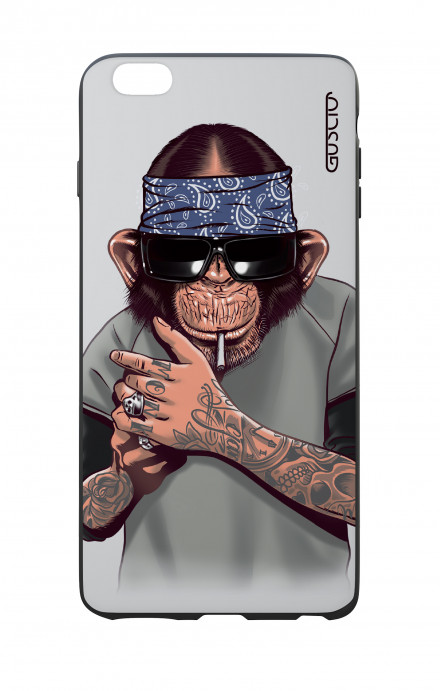 Apple iPhone 6 PLUS WHT Two-Component Cover - Chimp with bandana