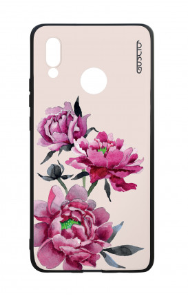 Huawei P20Lite WHT Two-Component Cover - Pink Peonias