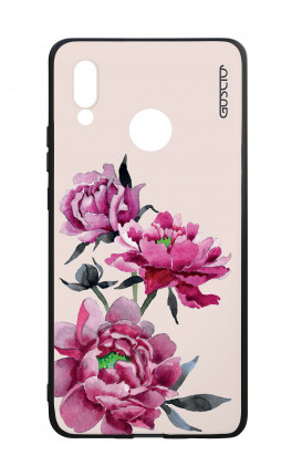 Cover Bicomponente Huawei P20Lite - Peonie rosa