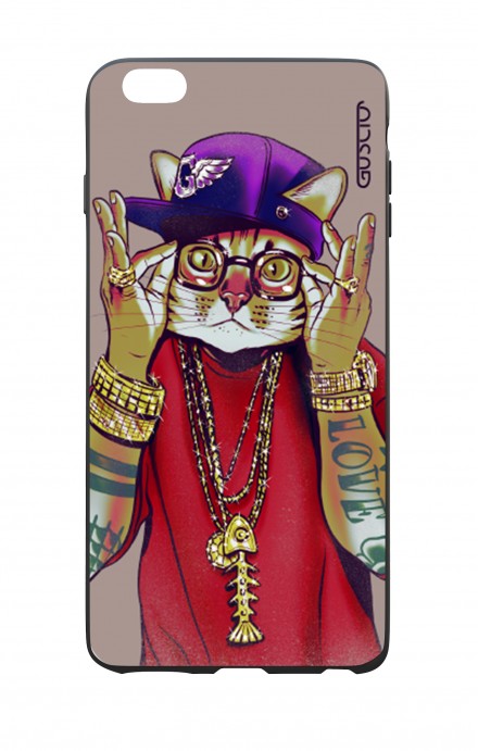 Apple iPhone 7/8 Plus White Two-Component Cover - Hip Hop Cat