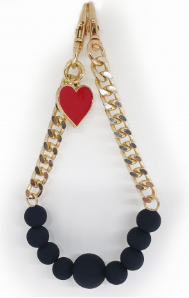 Silicone Handstrap 12/18 Gold/Black - Neutro