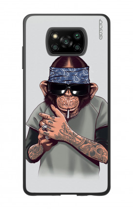 Cover Bicomponente Xiaomi Poco X3 - Scimpanze con bandana