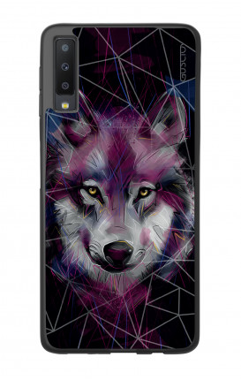 Samsung A7 2018 WHT Two-Component Cover - Neon Wolf