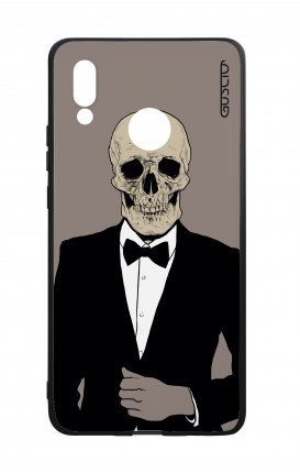 Huawei P20Lite WHT Two-Component Cover - Tuxedo Skull