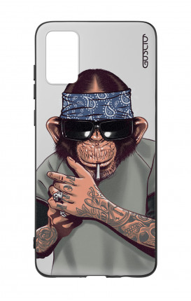 Cover Bicomponente Samsung A41 - Scimpanze con bandana