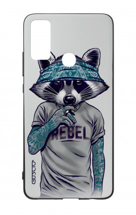 Huawei P Smart 2020 Two-Component Cover - Raccoon with bandana
