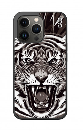Cover Bicomponente Apple iPh13 PRO MAX - Tiger Aesthetic Black