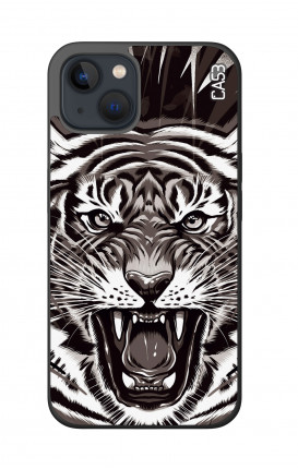 Cover Bicomponente Apple iPh13 MINI - Tiger Aesthetic Black