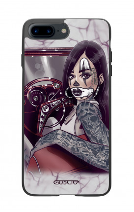Apple iPhone 7/8 Plus White Two-Component Cover - Chicana Pin Up on her way