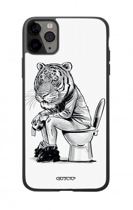 Cover Bicomponente Apple iPhone 11 PRO - Tigre al cesso