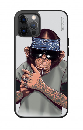 Cover Bicomponente Apple iPhone 12/12 PRO 6.1" - Scimpanze con bandana