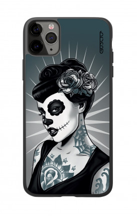 Cover Bicomponente Apple iPhone 11 PRO MAX - Calavera bianco e nero