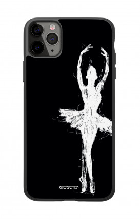 Cover Bicomponente Apple iPhone 11 PRO - Ballerina su nero