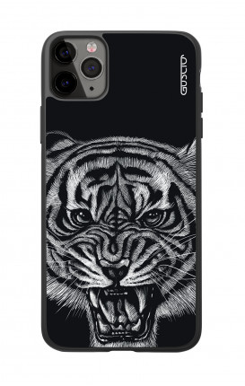 Apple iPh11 PRO MAX WHT Two-Component Cover - Black Tiger