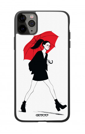 Apple iPh11 PRO MAX WHT Two-Component Cover - Red Umbrella