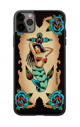 Apple iPh11 PRO MAX WHT Two-Component Cover - Old School Tattoo Siren