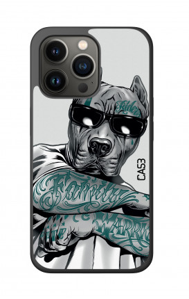 Cover Bicomponente Apple iPh13 PRO - Pitbull tatuato