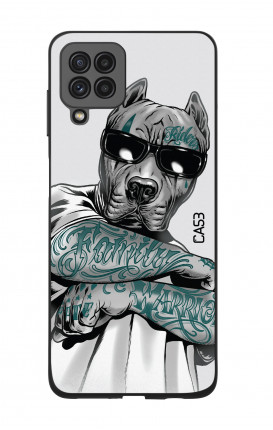 Two components case Samsung A22 4G - Tattooed Pitbull