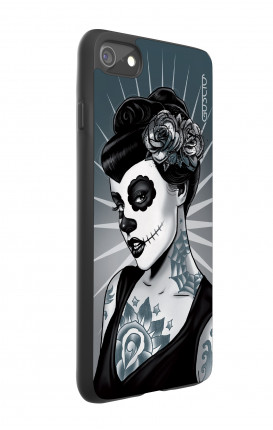 Apple iPhone 7/8 White Two-Component Cover - Calavera Grey Shades