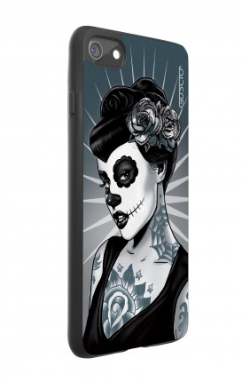 Cover Bicomponente Apple iPhone 7/8 - Calavera bianco e nero