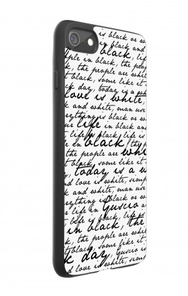 Cover Bicomponente Apple iPhone 7/8 - Scritte in bianco e nero