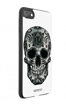 Apple iPhone 7/8 White Two-Component Cover - WHT DarkCalaveraSkull