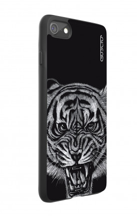 Apple iPhone 7/8 White Two-Component Cover - Black Tiger