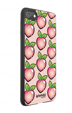 Apple iPhone 7/8 White Two-Component Cover - Peaches Pattern Kawaii