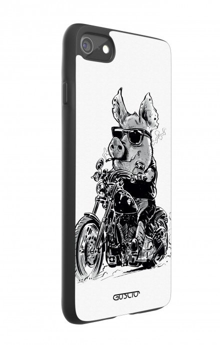 Cover Bicomponente Apple iPhone 7/8 - Maiale biker