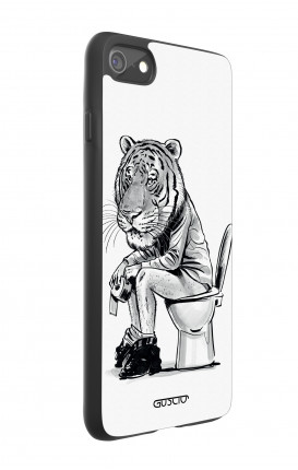 Apple iPhone 7/8 White Two-Component Cover - Tiger on WC