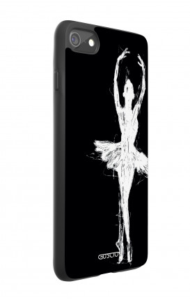Cover Bicomponente Apple iPhone 7/8 - Ballerina su nero