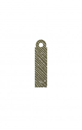 Charm Iniziale in ecopelle Saffiano GOLD - Initials_I