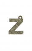Charm Iniziale in ecopelle Saffiano GOLD - Initials_Z