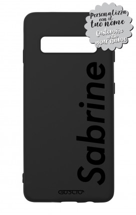 Cover Rubber Samsung S10 - Nome Sabrine max 13 caratteri