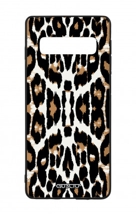 Samsung S10 WHT Two-Component Cover - Leopard print