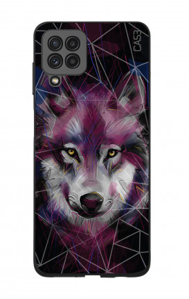 Two components case Samsung A22 4G - Neon Wolf