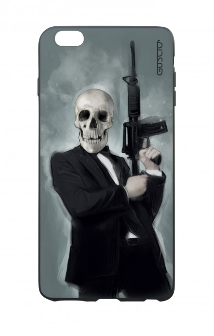 Apple iPhone 6 WHT Two-Component Cover - Skull with Tommy-Gun 