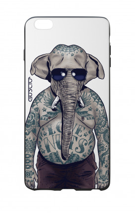 Cover Bicomponente Apple iPhone 6 Plus - Uomo elefante bianco
