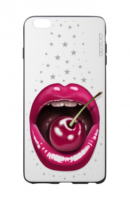 Apple iPhone 6 PLUS WHT Two-Component Cover - WHT Cherry Lips