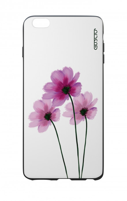 Apple iPhone 6 PLUS WHT Two-Component Cover - Flowers on white